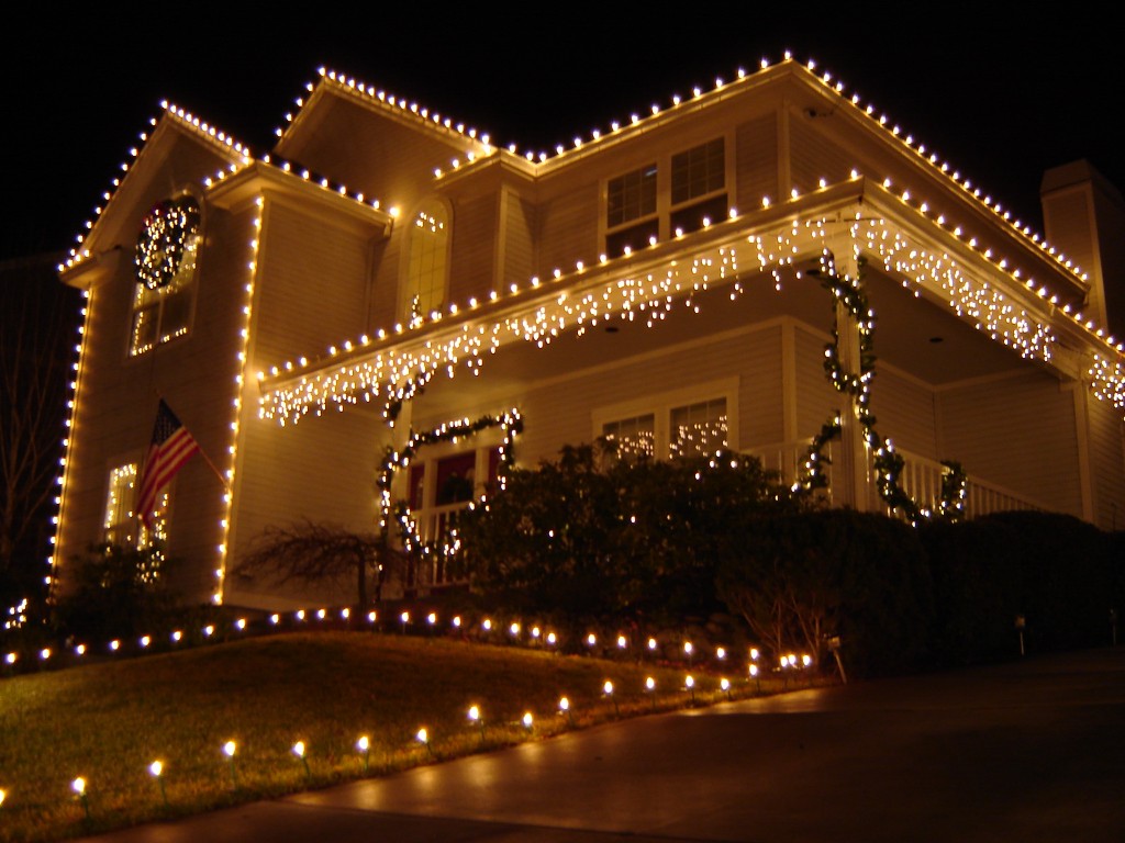 Up on the Housetop - roof decorations for christmas to Light Up Your Home