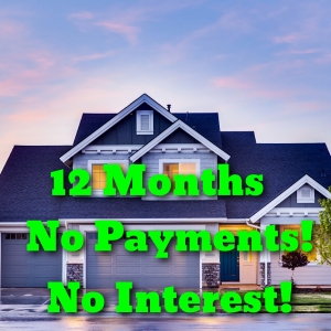 12 months no payments, no interest